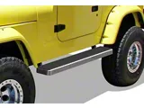 5-Inch iStep Running Boards; Hairline Silver (87-06 Jeep Wrangler YJ & TJ, Excluding Unlimited)