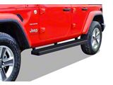 6-Inch iStep Running Boards; Black (18-24 Jeep Wrangler JL 4-Door)