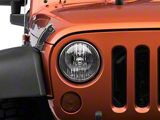 ARB 7-Inch Replacement H4 Halogen Headlight; Chrome Housing; Clear Lens; H4 (07-18 Jeep Wrangler JK)