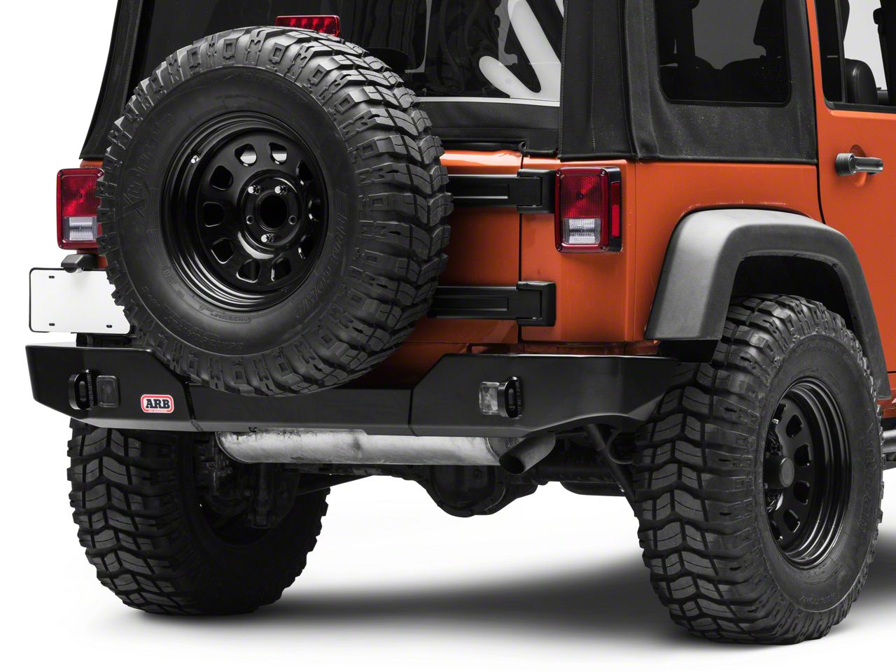 ARB Jeep Wrangler Modular Rear Bumper; Satin Black 5650370 (07-18 Jeep ...