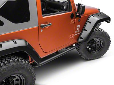 ARB Rock Sliders; Integrit Textured Black (07-18 Jeep Wrangler JK 2-Door)