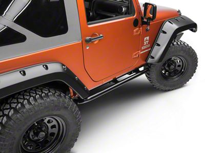 ARB Rock Sliders; Integrit Textured Black (07-18 Jeep Wrangler JK 2-Door)