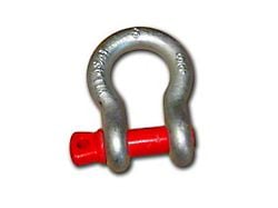 ARB 19mm D-Ring Shackles; Red/Silver