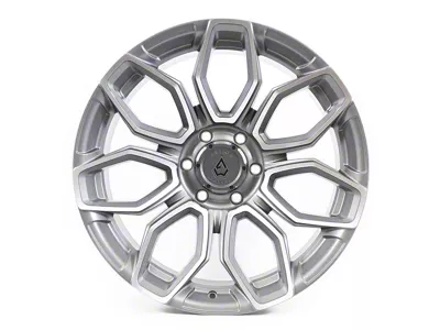 Arena Cobra Texture Gun Metal Machine Clear Coat 6-Lug Wheel; 20x10; -18mm Offset (05-15 Tacoma)