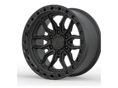 Arena Hustle Satin Black Center with Glossy Black Lip 6-Lug Wheel; 18x9; 1mm Offset (05-15 Tacoma)