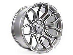 Arena Cobra Texture Gun Metal Machine Clear Coat 6-Lug Wheel; 20x10; -18mm Offset (16-23 Tacoma)