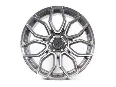 Arena Cobra Texture Gun Metal Machine Clear Coat 6-Lug Wheel; 22x10; -18mm Offset (16-23 Tacoma)