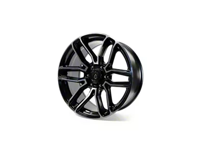 Arena Supreme Glossy Black with Brushed DDT Face Clear 6-Lug Wheel; 20x9; 20mm Offset (03-09 4Runner)