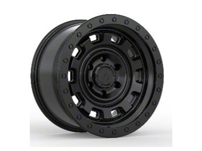 Arena Gunner Satin Black 6-Lug Wheel; 17x9; 0mm Offset (21-25 Bronco, Excluding Raptor)