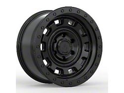 Arena Gunner Satin Black 6-Lug Wheel; 17x9; -12mm Offset (22-25 Bronco Raptor)