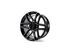 Arena Supreme Glossy Black with Brushed DDT Face Clear 6-Lug Wheel; 20x9; 20mm Offset (22-25 Bronco Raptor)