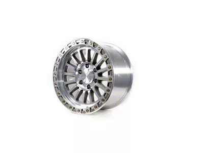 Arena Trophy Bright Machine with Zinc Bolts 6-Lug Wheel; 17x9; -12mm Offset (22-25 Bronco Raptor)