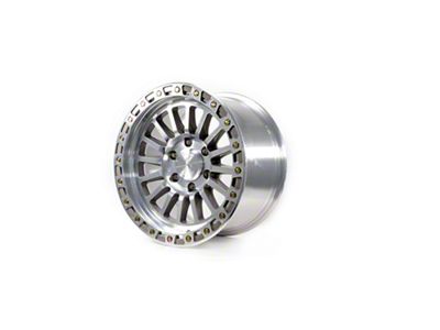 Arena Trophy Bright Machine with Zinc Bolts 6-Lug Wheel; 17x9; 1mm Offset (21-25 Bronco, Excluding Raptor)