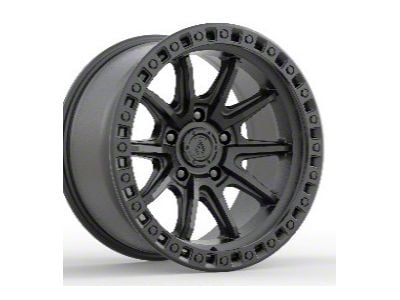 Arena Mission Satin Black Wheel; 17x9; 0mm Offset (20-25 Jeep Gladiator JT)