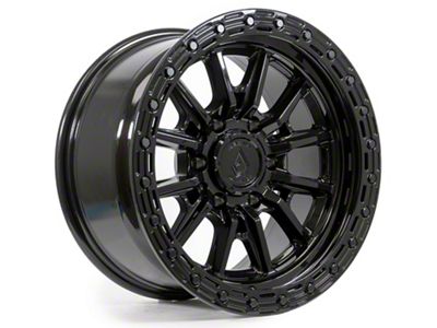 Arena Trek Glossy Black Wheel; 17x9; -12mm Offset (99-04 Jeep Grand Cherokee WJ)