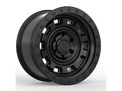 Arena Gunner Satin Black Wheel; 17x9; 0mm Offset (18-25 Jeep Wrangler JL)