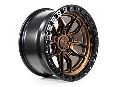 Arena Hustle Smoked Bronze Center with Satin Black Lip Wheel; 17x9; 0mm Offset (18-25 Jeep Wrangler JL)