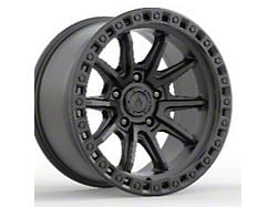 Arena Mission Satin Black Wheel; 20x9; 0mm Offset (07-18 Jeep Wrangler JK)