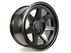 Arena Ridge Satin Black Wheel; 17x8.5; 0mm Offset (18-25 Jeep Wrangler JL)