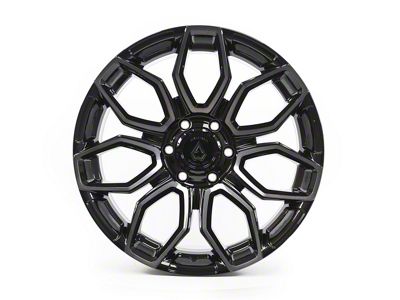 Arena Cobra Glossy Black with Brushed DDT Face Clear 6-Lug Wheel; 20x9; 0mm Offset (24-25 Tacoma)