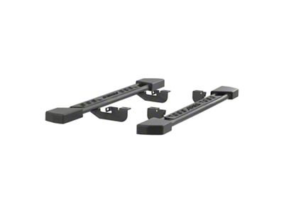 Rocker Side Step Bars; Textured Black (07-18 Jeep Wrangler JK 2-Door)