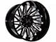 Arkon Off-Road Armstrong Gloss Black Milled 6-Lug Wheel; Left Directional; 20x12; -51mm Offset (03-09 4Runner)