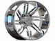 Arkon Off-Road DaVinci Chrome 6-Lug Wheel; Left Directional; 20x12; -51mm Offset (03-09 4Runner)