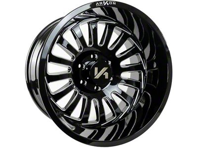 Arkon Off-Road Alexander Gloss Black Milled 6-Lug Wheel; 22x12; -51mm Offset (04-15 Titan)