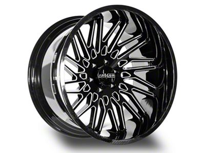 Arkon Off-Road Apollo Gloss Black Milled 6-Lug Wheel; 22x12; -51mm Offset (04-15 Titan)