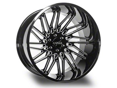 Arkon Off-Road Apollo Gloss Black Milled 6-Lug Wheel; 24x14; -81mm Offset (04-15 Titan)