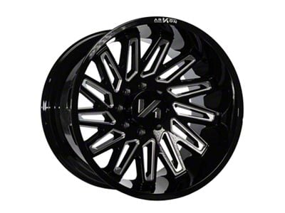 Arkon Off-Road Armstrong Gloss Black Milled 6-Lug Wheel; 24x14; -81mm Offset (04-15 Titan)