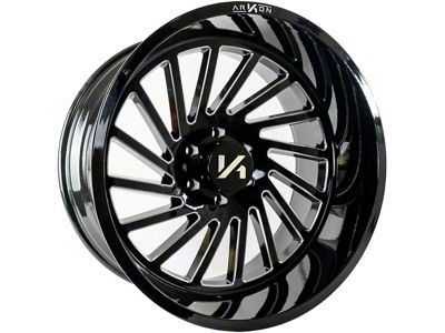 Arkon Off-Road Caesar Gloss Black Milled 6-Lug Wheel; 20x10; -25mm Offset (04-15 Titan)