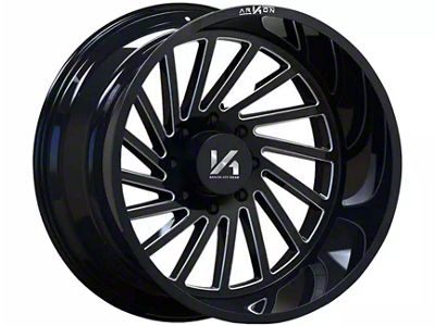 Arkon Off-Road Caesar Gloss Black Milled 6-Lug Wheel; Left Directional; 20x12; -51mm Offset (04-15 Titan)