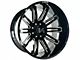 Arkon Off-Road Churchill Gloss Black Milled 6-Lug Wheel; 22x12; -51mm Offset (04-15 Titan)