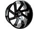 Arkon Off-Road Lincoln Gloss Black Milled 6-Lug Wheel; 20x10; -25mm Offset (04-15 Titan)