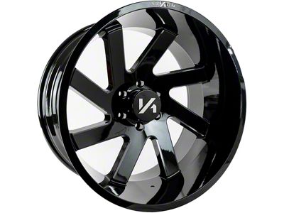 Arkon Off-Road Lincoln Gloss Black Milled 6-Lug Wheel; 20x12; -51mm Offset (04-15 Titan)