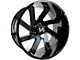 Arkon Off-Road Lincoln Gloss Black Milled 6-Lug Wheel; 26x14; -81mm Offset (04-15 Titan)