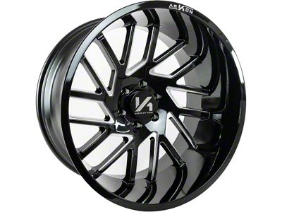 Arkon Off-Road Mandela Gloss Black Milled 6-Lug Wheel; 20x12; -51mm Offset (04-15 Titan)