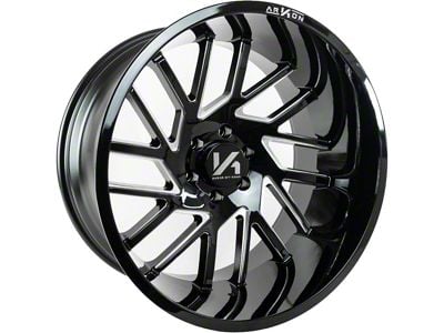 Arkon Off-Road Mandela Gloss Black Milled 6-Lug Wheel; 22x12; -51mm Offset (04-15 Titan)