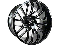 Arkon Off-Road Mandela Gloss Black Milled 6-Lug Wheel; 24x14; -81mm Offset (04-15 Titan)