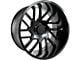 Arkon Off-Road Mandela Satin Black 6-Lug Wheel; Left Directional; 20x10; -25mm Offset (04-15 Titan)