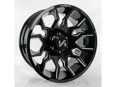 Arkon Off-Road Roosevelt Gloss Black with Milled Edges 6-Lug Wheel; 20x10; -25mm Offset (04-15 Titan)