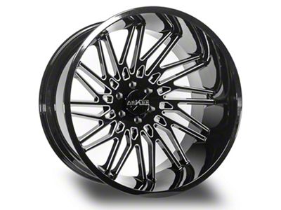 Arkon Off-Road Apollo Gloss Black Milled 6-Lug Wheel; 24x14; -81mm Offset (05-15 Tacoma)