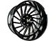 Arkon Off-Road Caesar Gloss Black Milled 6-Lug Wheel; 26x14; -81mm Offset (10-24 4Runner)