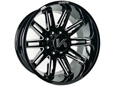 Arkon Off-Road Churchill Gloss Black Milled 6-Lug Wheel; 24x14; -81mm Offset (10-24 4Runner)