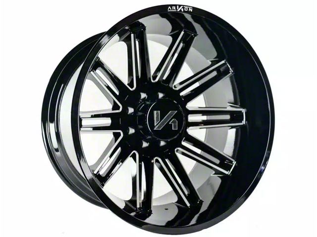 Arkon Off-Road Churchill Gloss Black Milled 6-Lug Wheel; 20x12; -51mm Offset (2024 Tacoma)