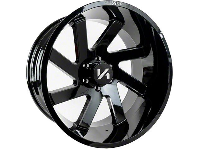 Arkon Off-Road Lincoln Gloss Black Milled 6-Lug Wheel; 24x12; -51mm Offset (2024 Tacoma)