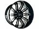 Arkon Off-Road Churchill Gloss Black Milled 6-Lug Wheel; 20x12; -51mm Offset (10-24 4Runner)