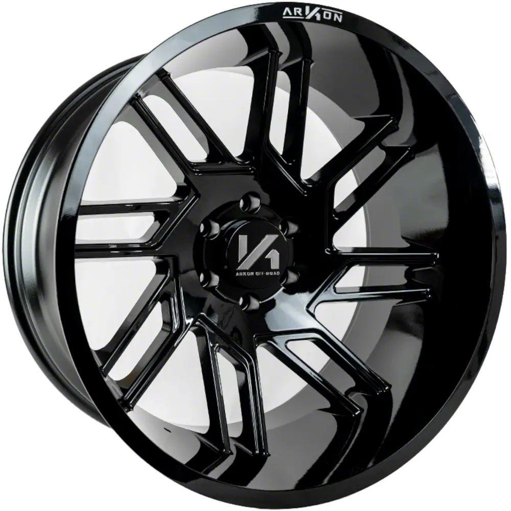 Arkon Off-Road Toyota 4-Runner DaVinci Gloss Black Milled 6-Lug 4-Wheel ...