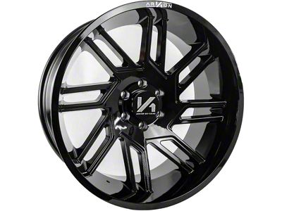 Arkon Off-Road DaVinci Gloss Black 6-Lug Wheel; 22x12; -51mm Offset (03-09 4Runner)